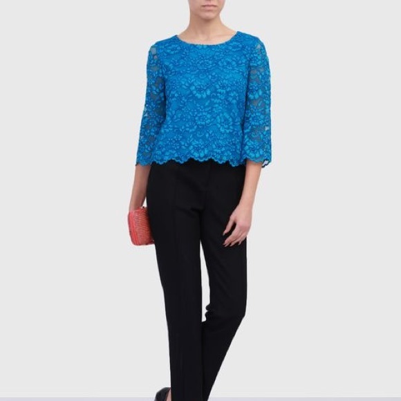 DIANE VON FURSTENBERG Krishna Lace Top - Picture 3 of 6